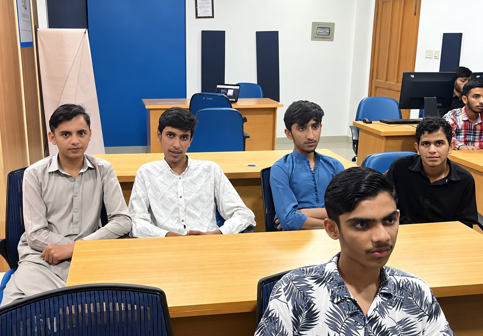 AI Sanctuary learners in the classroom